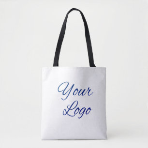 simple minimal add your logo/design here text tote bag