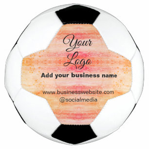 simple minimal add your logo/design pink orange gl football
