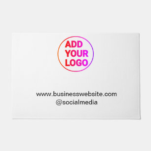 simple minimal add your logo/design watercolor doormat
