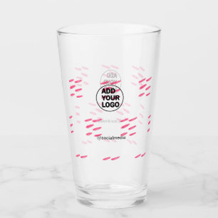 simple minimal add your logo/design watercolor glass