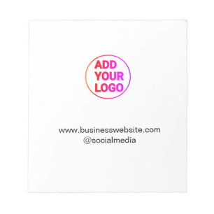 simple minimal add your logo/design watercolor notepad