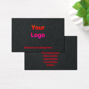 simple minimal add your logo earring display card
