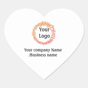 simple minimal add your logo gold website social t heart sticker
