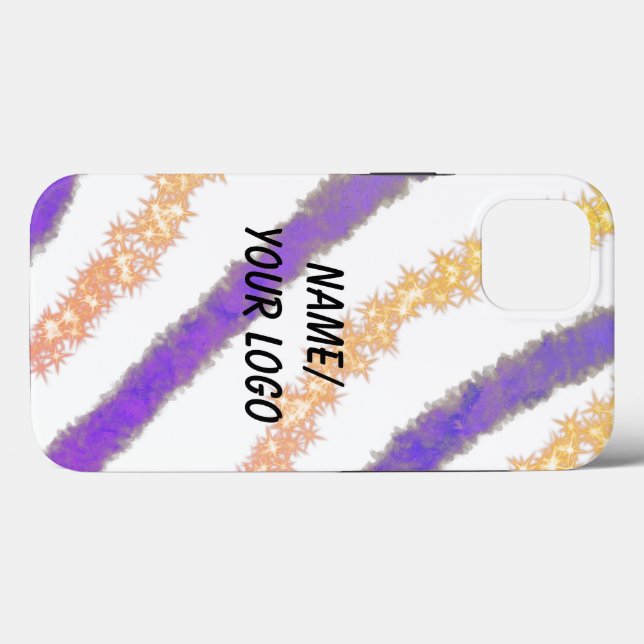 simple minimal add your logo name watercolor  Case (Back (Horizontal))