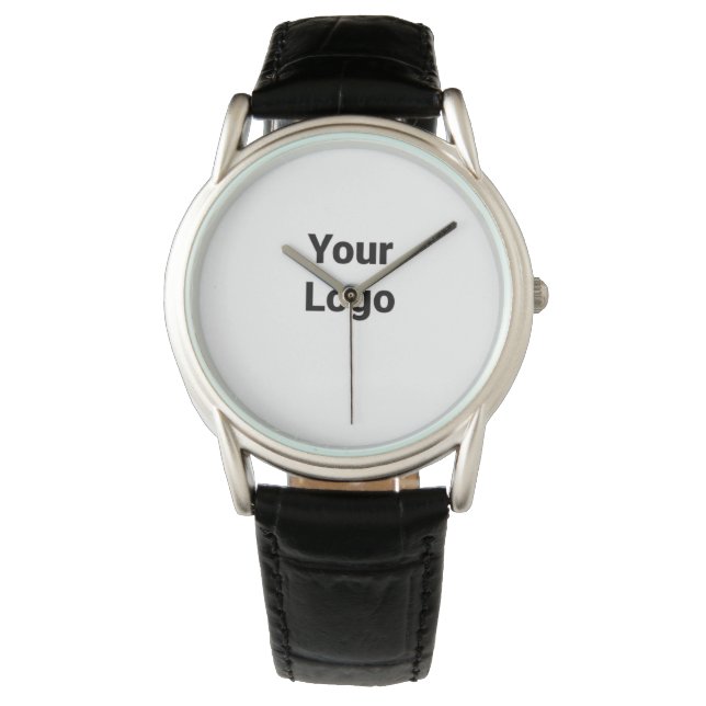 simple minimal add your logo name watercolor       watch (Front)
