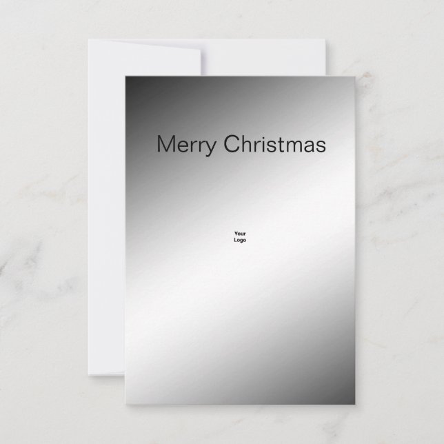 Simple minimal add your logo text name card (Front)