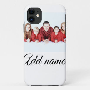 simple minimal add your mum photo name mum gift iPhone 11 case