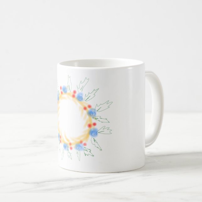 simple minimal add your name bridesmaid wedding coffee mug (Front Right)