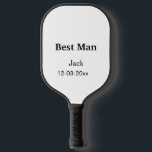 SIMPLE MINIMAL add your name custom best man Pickleball Paddle<br><div class="desc">design</div>