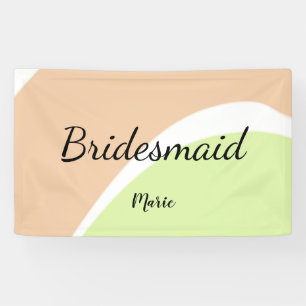 SIMPLE MINIMAL add your name custom bridesmaid C Banner