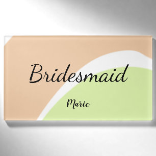 SIMPLE MINIMAL add your name custom bridesmaid C Tag