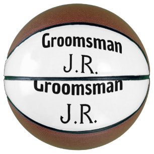SIMPLE MINIMAL add your name custom groomsman Basketball