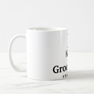 SIMPLE MINIMAL add your name custom groomsman  Coffee Mug