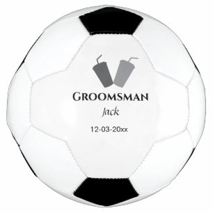SIMPLE MINIMAL add your name custom groomsman Football