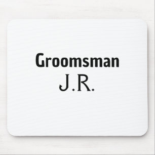 SIMPLE MINIMAL add your name custom groomsman Mouse Mat