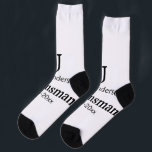 SIMPLE MINIMAL add your name custom groomsman  Socks<br><div class="desc">design</div>