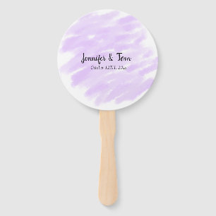 simple minimal add your name custom wedding unity  hand fan
