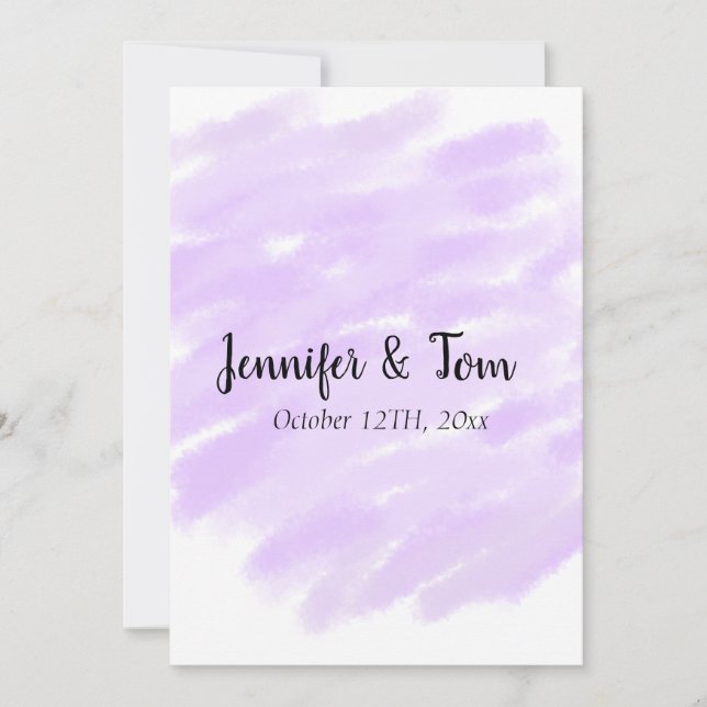simple minimal add your name custom wedding unity  invitation (Front)