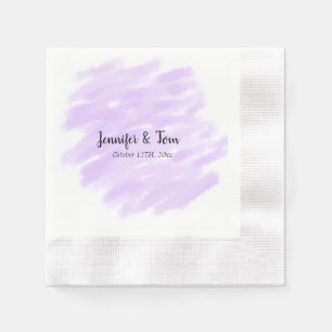 simple minimal add your name custom wedding unity napkin