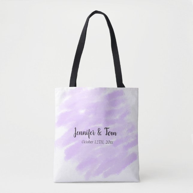 simple minimal add your name custom wedding unity  tote bag (Front)
