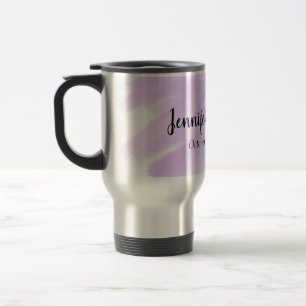 simple minimal add your name custom wedding unity travel mug