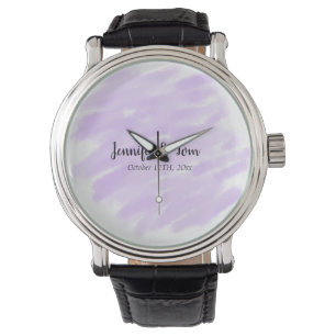 simple minimal add your name custom wedding unity watch