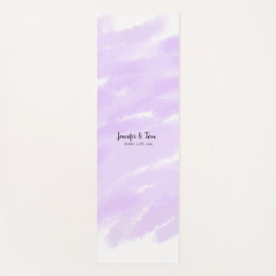 simple minimal add your name custom wedding unity  yoga mat