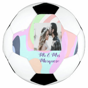 simple minimal add your name photo pastel paint ef football