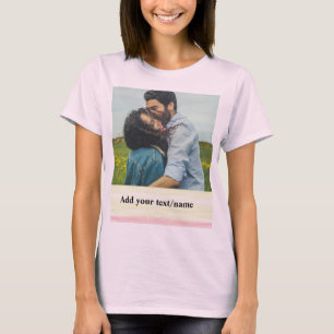simple minimal add your name photo watercolor    h T-Shirt