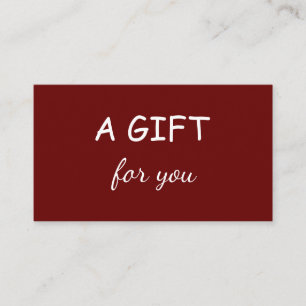 simple minimal add your name salon name address d discount card