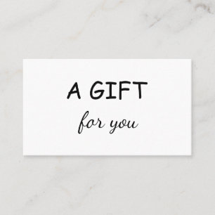simple minimal add your name salon name address discount card
