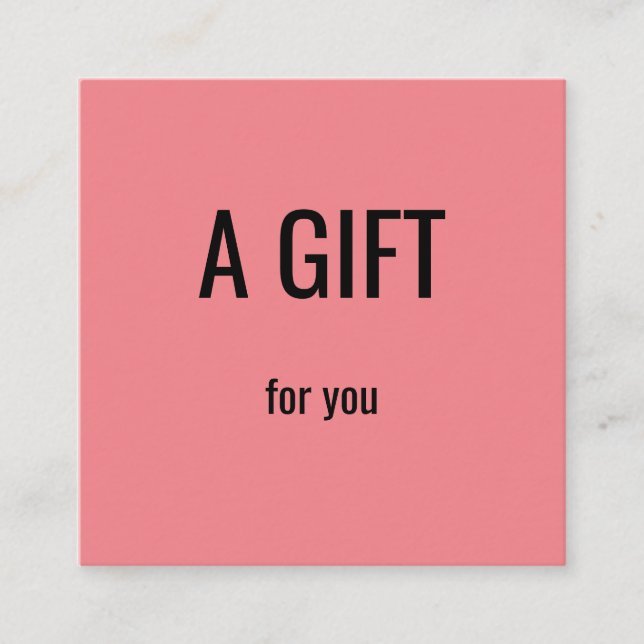 simple minimal add your name text address logo dis calling card (Front)