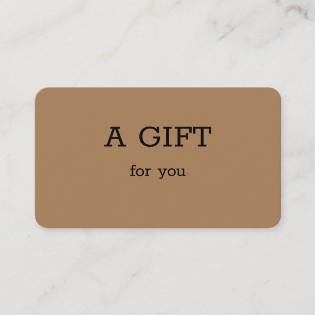 simple minimal add your name text address logo dis calling card (Front)