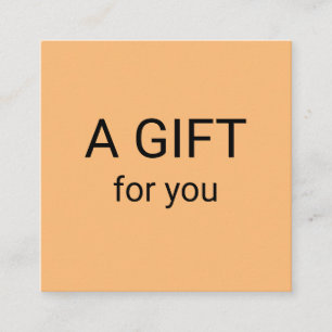 simple minimal add your name text address logo dis square business card