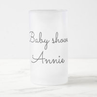 simple minimal add your name text baby shower thro
