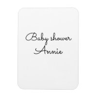 simple minimal add your name text baby shower thro