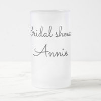 simple minimal add your name text bridal shower t
