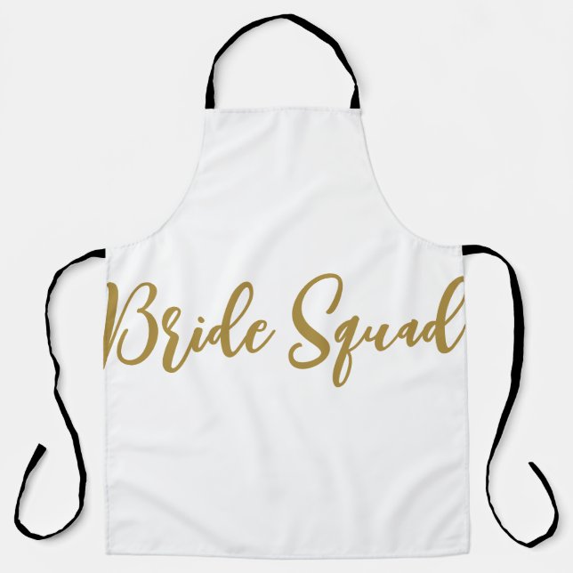 simple minimal add your name text bridesmaid gift  apron (Front)