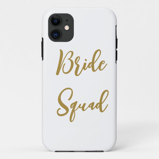 simple minimal add your name text bridesmaid gift  Case-Mate iPhone case (Back)