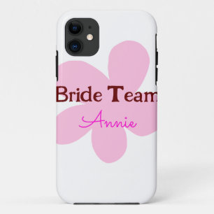 simple minimal add your name text bridesmaid gift iPhone 11 case