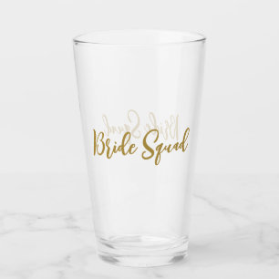 simple minimal add your name text bridesmaid gift glass