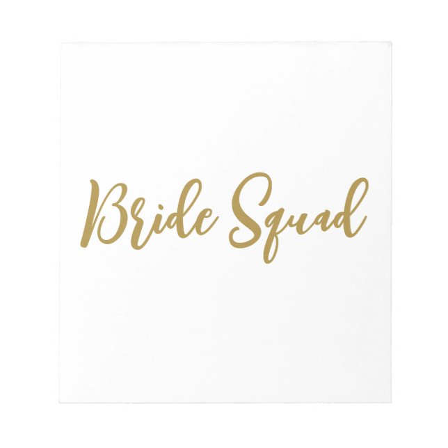 simple minimal add your name text bridesmaid gift  notepad (Front)
