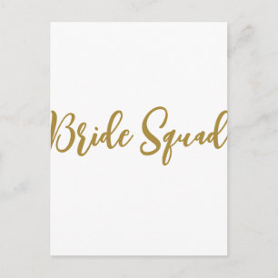 simple minimal add your name text bridesmaid gift postcard