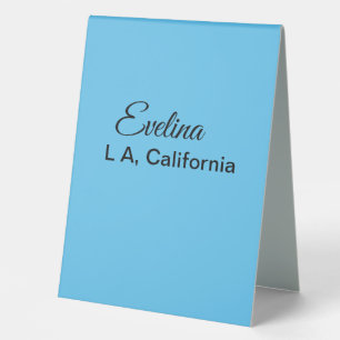 Simple minimal add your name text place city custo