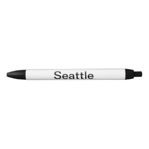 Simple minimal add your name text place city custo black ink pen