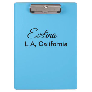 Simple minimal add your name text place city custo clipboard