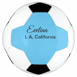 Simple minimal add your name text place city custo football