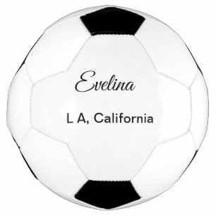 Simple minimal add your name text place city custo football