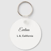 Simple minimal add your name text place city custo