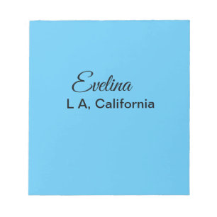 Simple minimal add your name text place city custo notepad